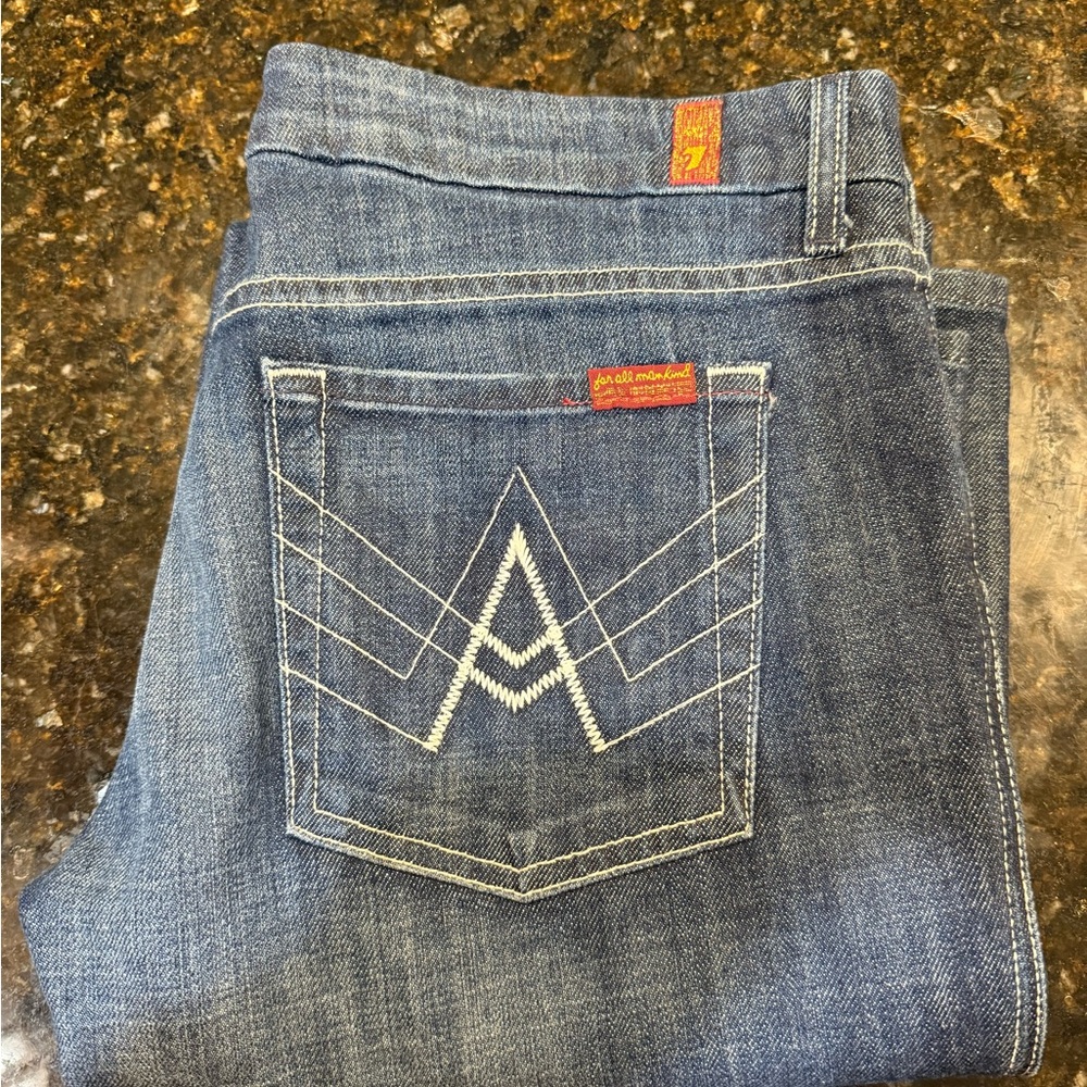 7 For All Mankind Women's Blue Jeans